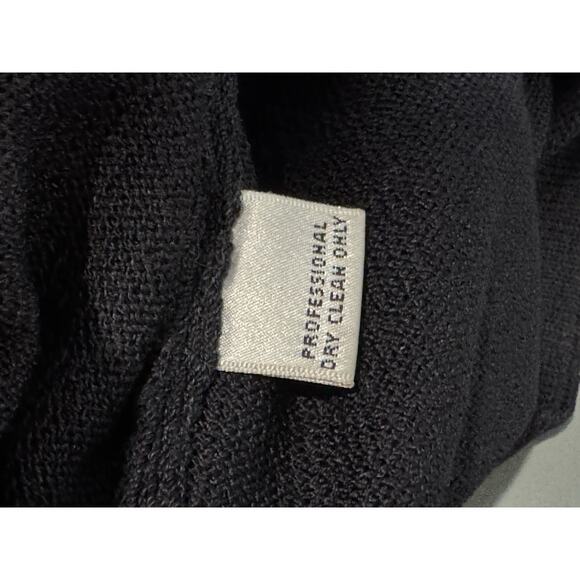 St John Santana Knit Sweater Tank Black Sleeveless Spaghetti Strap Pullover Sz P - Picture 4 of 4